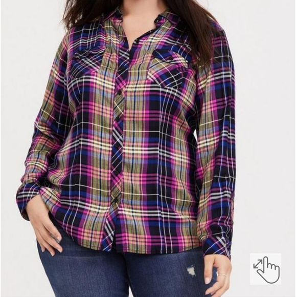 torrid Tops - Torrid flannel top 4x